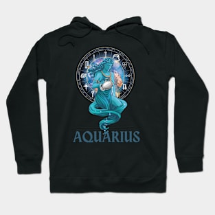 Aquarius Zodiac Sign Hoodie